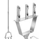 Upgrade Stainless Steel Manual Core Aerator Lawn Tool with 3 Hollow Tines, Heavy-Dut Semi-Assembled Grass Aerator Core Tool for Lawn, Yard Plug Aerators, Lawn Care Coring Soil Aerator