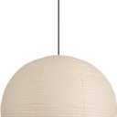 Large Paper Pendant Light with Cord and Canopy, 20in Off-White
Rice Paper Hanging Lamp, Japanese Japandi Wabi Sabi Lantern Lamp Chandelier for Living Dining Room Bedroom Kitchen 1 Pack