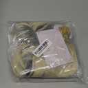 VGbeaty 70s 80s Adult Men Long Curly Black Root Blonde Mullet Mutsache Wig with Gold Necklace and 6 Earrings Halloween Costume Cosplay Wig