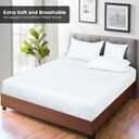 Royale Linens 6 Pack Queen Fitted Sheet Set - Bottom Sheet - Ultra Soft & Breathable - Brushed 1800 Microfiber - Wrinkle & Stain Resistant - Hotel Quality Deep Pocket Stretch Up to 16" (Queen, White)