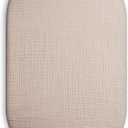 2 x Bassinet Sheet for Baby Boy and Girl, Fitted Sheets for Rectangle, Oval, Hourglass Bassinet Mattress, Muslin Moses Basket Sheets with Neutral Style (Beige)