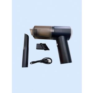 High - Power Handheld Vacuum Cleaner for Home & Car Users - USB Charging, Strong Suction Wireless Cleaning Tool (Black)