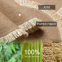 FunWheat Burlap Round Braided Placemats Set of 12 for Dining Tables 15 Inch Heat Resistant Jute Table Mats Farmhouse Woven Fabric Natural Place mats for Fall Decorations Indoor Outdoor(Beige)