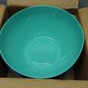 US Acrylic Vista Durable Plastic Salad and Serving 10-inch Bowls | Set of 4 in Coastal Colors | Reusable, BPA-free, Made in the USA | 135 oz. capacity