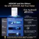 AEOCKY 1000 Sq.Ft Rotary Desiccant Dehumidifier, 10 Pints/Day, Never Frost, Small dehumidifier for Bedroom, Bathroom, Closet, RV, Room, with Drain Hose, Intelligent Humidistat, 85oz Water Tank, Quiet