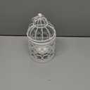 Hanging Birdcage Lantern, Metal Tealight Holder Vintage Decorative Hanging Candle Holder Lantern Centerpieces for Wedding Halloween Christmas Table Decoration
