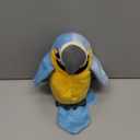 Houwsbaby 9'' Blue Electronic Musical Talking Parrot Plush Toy Interactive Toy,Recording Stuffed Animal Repeat What You Say Shake Wings Macaw Record Bird Toy for Kid Girl Easter