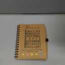 Jetec Inspirational Notebooks Bulk Spiral Notebook with Sticky Notepad Bamboo Motivational Pens Employee Valentines Day Gifts for Coworker Nurse Staff Teacher Nurse Volunteer(12 Sets, Amazing)