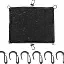 2 Pack Waterproof Cargo Net for Motorcycle, Upgraded High-Elastic Bungee Nets with 6 Strong Hooks, Helmet Luggage Strap Rack Expansion Organizer, Non-Transparent Cover for Your Privacy