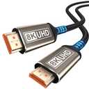 8K Long HDMI Cable 20FT, Ultra High Speed HDMI 2.1 48Gbps Cable, 8K@60Hz, 4K@120Hz/144Hz, eARC HDR HDCP 2.2 & 2.3 HDMI Cord Compatible for TV/Laptop/Monitor/PS5/X-box/Projector/GPUs & More