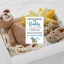 10 x JUESMOS Funny First Fathers Day Gift Card with Envelope Happy 1st Father's Day Gift from Baby Boy Girl Fathers Day Greeting Card for First Time Dad to be New Dad Gifts for Men