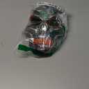 OceanWings Halloween Mask LED Light up Costumes Scary Mask for Party Supplies Favor (White Orange-silver)