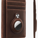 Hawanik Slim Minimalist Front Pocket Air Tag Wallet, RFID Blocking Card Holder Wallet with Airtag Holder