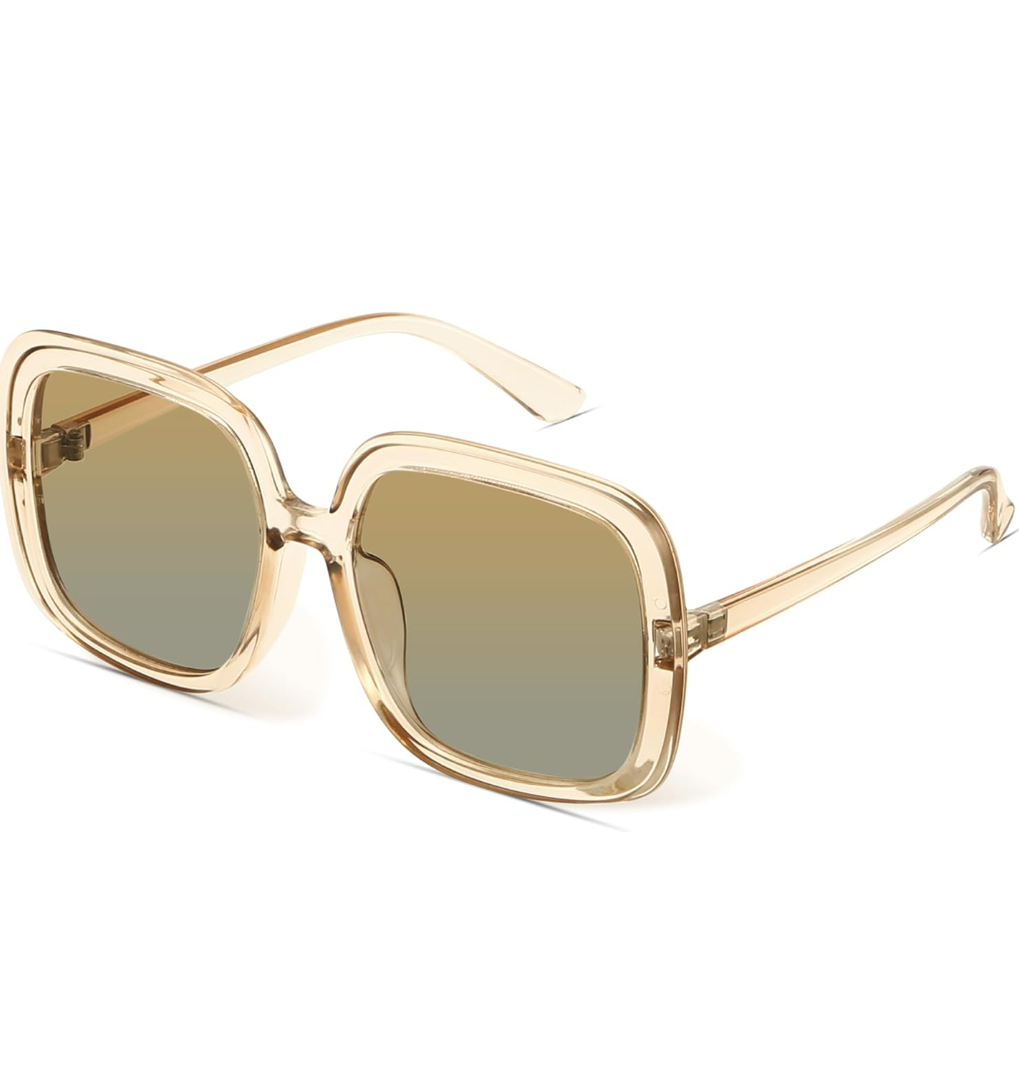 miyya Oversized Polarized Sunglasses Women, Trendy Retro Sun Glasses for Women 2025, Oversized Shades