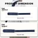 2 x Universal Shoulder Strap - 57 inch Adjustable Bag Strap Replacement Non-Slip Crossbody Purse Strap with Metal Swivel Hooks for Laptop Shoulder Bag Messenger Bag Crossbody Bag Navy Blue