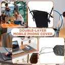 EMF Shield Sleeve for Cell Phone, 2 in 1 Radiation Blocker Sleeve, 100% Silver Fiber Lining & Waterproof Case | RFID Blocking Anti 5G EMF Protection for Pregnant Women (Size 4"x 8", Universal Fits)