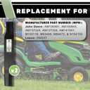 Terre Products, 3 Pieces , High Lift Lawn Mower Blades, 38 Inch Deck, X300 and LX Series, John Deere AM137324, AM137326, AM100945, AM100991, AM141041, M84472, M83459, M153118