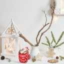 3 Pieces Christmas Tiered Tray Decor Wooden Block Signs Xmas Coffee Hot Cocoa Wood Sign Warm Winter Season Drinks Table Centerpieces Marshmallow Center Snowmen Tabletop Decorations for Holidays