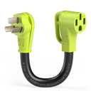 NEMA 10-50 to 14-50R EV Charger Plug Adapter Only for Tesla & EVs, STW 3/C Heavy-Duty Cable with Grip Handle, 4 Prong to 3 Prong, 6AWG 50A, 1.6FT, 125/250V