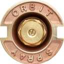 3 x Orbit 54072 Brass Pop-Up Flush Head Sprinkler with Quarter Pattern Spray Nozzle