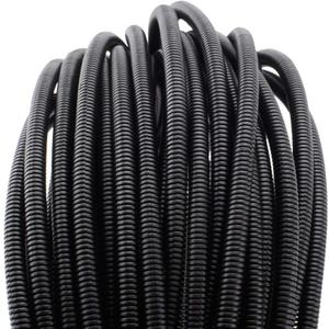 ZhiYo 50 FT 1/4 Wire Loom Split Tubing Auto Wire Conduit Flexible Cover | High Temperature Heat Resistant -40F to 257F | Plastic Cover for Electrical Wires & Cables
