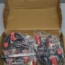 6" Bar Clamps for Woodworking, 4-Piece One-Handed Clamp/Spreader, Light-Duty Quick-Change F Clamp with 170 lbs Load Limit