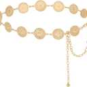 Christmas Women's Chain Belt Metal Waist Belt Chunky Belly Link Belt body chain Jewelrygolden