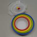 ECOBERI Collapsible Silicone Food Storage Containers, BPA Free, Microwave, Freezer and Dishwasher Safe, Lunch, Meal Prep, Travel, Space-Saving (Assorted Colors-Sizes 4pc)