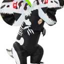 Morph Inflatable LED Trex Costume Kids, Inflatable Dinosaur Costume Kids, Blow Up Dinosaur Costume Kid