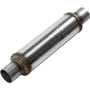 Flowmaster 71416 FlowFX Muffler 2.5" Inlet/Outlet - Round Body - Moderate Sound 409 Stainless Steel