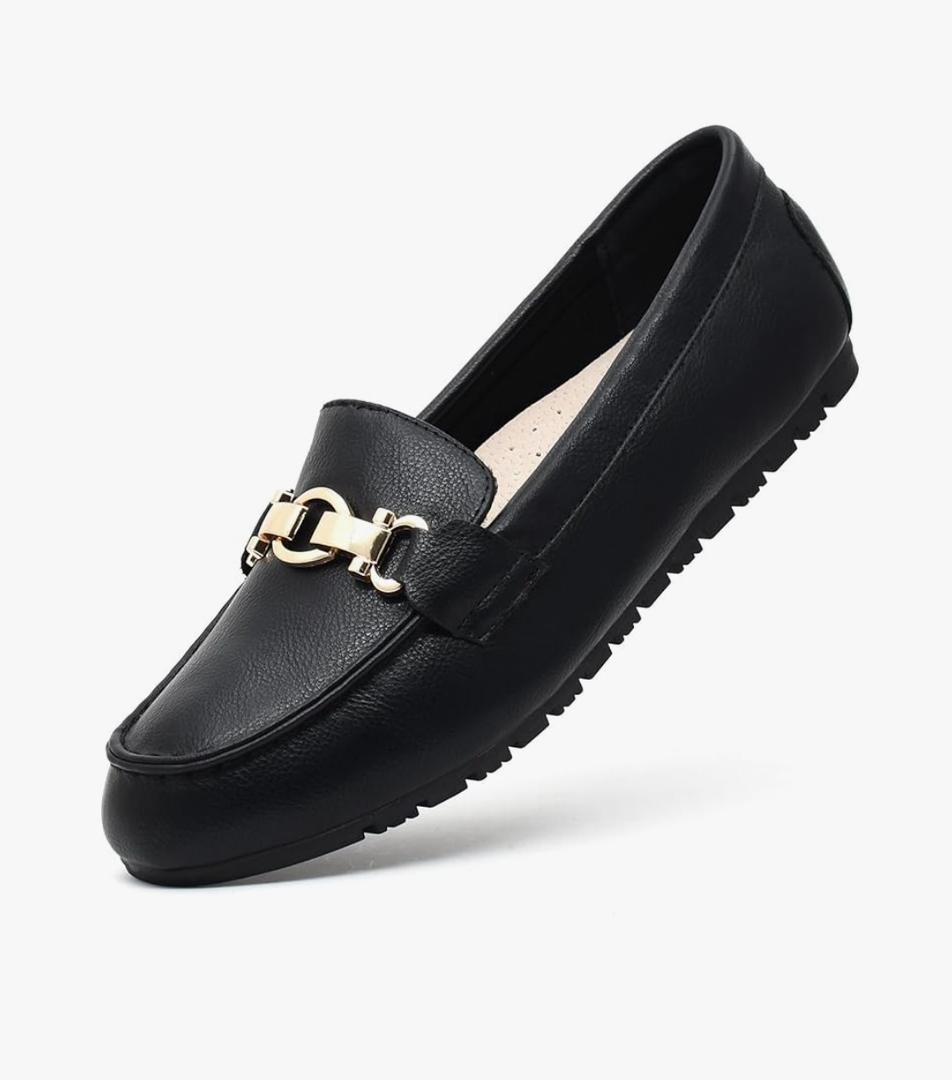 Loafers for Women Business Casual Shoes Comfortable & Lightweight Penny Loafers Slip On Work Flats, 5.5