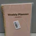 MSTONAL Undated Weekly Planner, 52 Sheets Weekly Goals Notebook, 6.4x8.4 To Do List Planner, Habit Tracker Journal with Spiral Binding for School Or Office Supplies