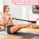 Upgraded Multifunction Pedal Resistance Band with Handle, 3 Tube Adjustable Resistance Bands for Abdomen, Waist, Arm, Core/ABS, Leg Workout - Sit Up Exercise Equipment for Women