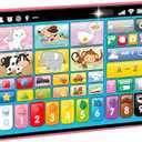 Learning Tablet for Toddlers 1-3 Trilingual Learning Toys with Sounds & Speech Therapy, Montessori Educational Toys for 1 Year Old Boy Girl, Baby Musical Toys 12-18 Months Toddler Toys Age 1-2-3 Gifts