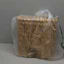 Coeusy Wicker Bathroom Trash Can with Lid,Narrow Rattan Waste Basket with Removable Liner Bucket,Slim Woven Water Hyacinth Garbage Can for Bedroom,Office,Small Spaces,3 Gallon