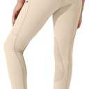 Willit Girls Horse Riding Pants Tights Kids Equestrian Breeches Knee-Patch Youth Schooling Tights Zipper Pockets, S
