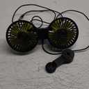 Usb Car Fan Backseat Cooling Fan for Vehicle Compact Design Powerful Airflow for Travel Camping and Car Interior Use