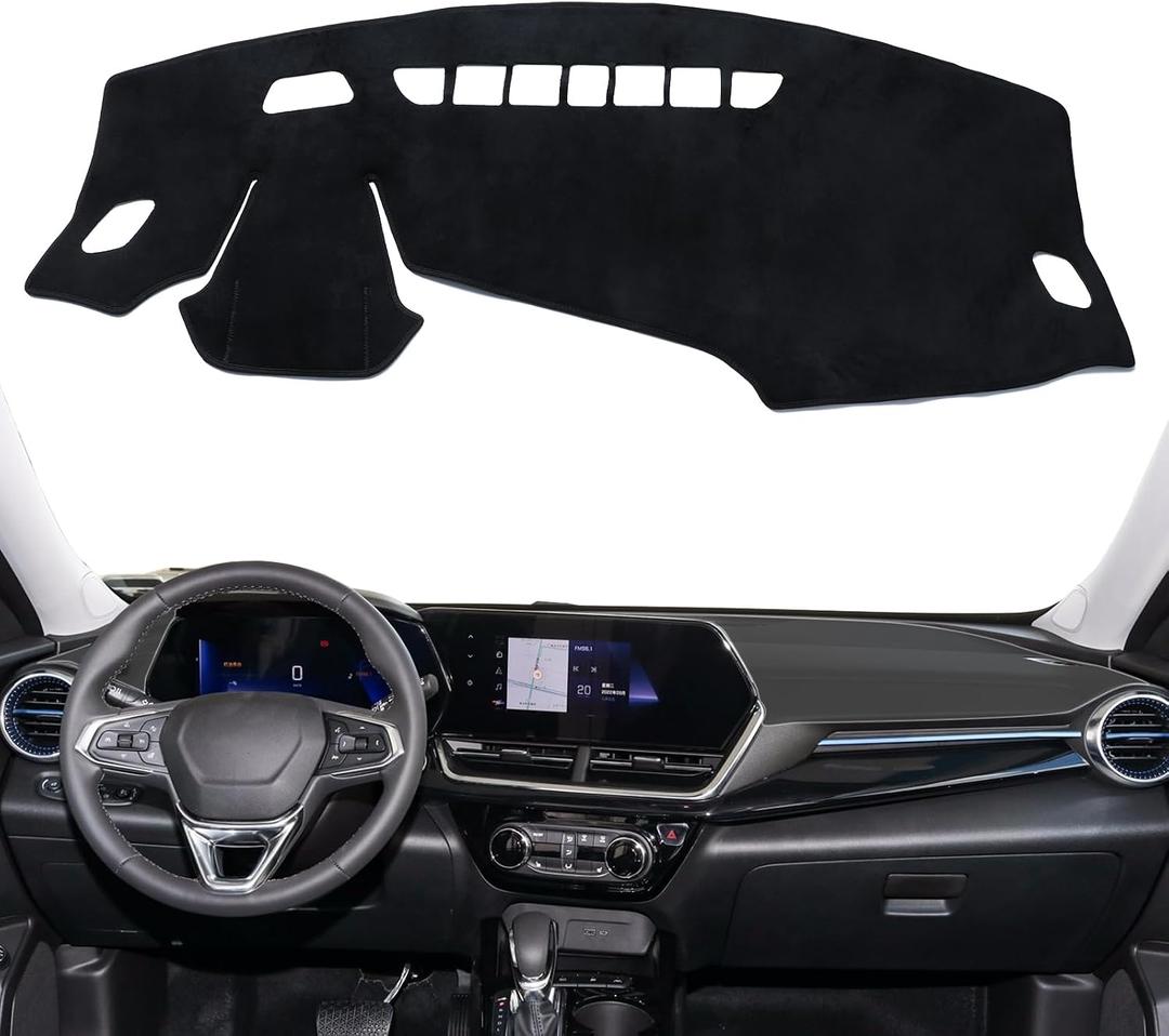 smabee Dashboard Cover for 2024 2025 2026 Chevy Trax Dash Mat Dashboard Pad Sunshade Dashmat Center Console Protector Cover Mat for Chevrolet Trax Accessories