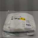 NICETOWN White Linen Sheer Curtains and Drapes 84 inches Long, Rod Pocket & Back Tab semitransparent with Light Through Vertical Window Treatments for Sliding Glass Door & Living Room, 52"W, Set of 2