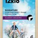 Americanflat 12x18 Poster Frame with Shatter-Resistant Glass - Signature Collection - Gallery-Style Frames Made of Engineered Wood - Photo Frame for Wall Display - Natural Oak