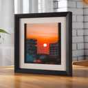 Black Simple 11.8x11.8 Wall Hanging Display, Photo Frames Vertical & Horizontal Large Gallery Wall Frames Real Wood Picture Frame Home Decor