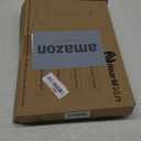 NearMoon Standing Paper Towel Holder, Stainless Steel Square Paper Towel Tissue Holder with Marble Base for Bathroom Kitchen Countertop, Standard or Jumbo-Sized Roll Paper (Brushed Nickel)