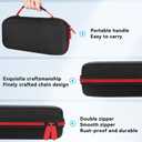 2 x DJ&RPPQ for Nintendo Switch 2 Carry case 2025, Switch 2 Case with 20 Game Cartridges, Protective Hard Shell Portable Case Pouch for 2025 Nintendo Switch 2 Console & Accessories - Black