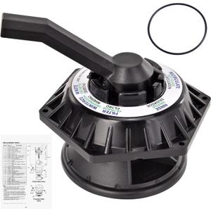 272531 Hi-Flow 6-way Multiport Top Valve Assembly Replacement Kit Compatible with Pentair Sand Dollar Pool and Spa Sand Filters Multiport Valve, Replace 262504 262505 262506 261130