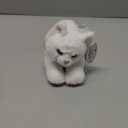 Bearington Lil' Muffin Small Plush Stuffed Animal White Cat, Kitten 8 inch