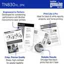 Brother Genuine TN830XL 2PK Black High Yield Printer Toner Cartridge 2-Pack Print up to 3,000 Pages Each(1)