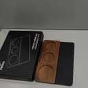 KNODOS Espresso Mat 58mm Walnut Leather Coffee Tamping Mat