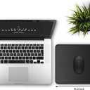 JIKIOU 3 Pack Mouse Pad with Stitched Edge, Comfortable Mouse Pads with Non-Slip Rubber Base, Washable Mousepads Bulk with Comfortable Cloth, Mouse Pads for Computers Laptop Mouse 10.2x8.3inch Black, 10.2x8.3x0.12inch