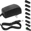 5V 1A Power Supply 5W AC/DC Wall Adapter 100240V 50/60Hz to DC 5V Universal Power Cord 5 Volt 1 Amp Power Adapter with 5.5x2.5mm Plug and 8 Replaceable Tips