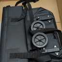 Rolling Duffle Bag with Wheels, Expandable Travel Duffle, Foldable Water-Resistant Shoulder Bag for Men & Women, Lightweight Portable Small Travel Bag for Trips, Camping, Shopping (Black)